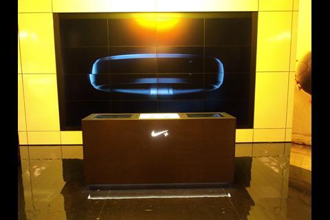 Nike Fuel Band interactive counter